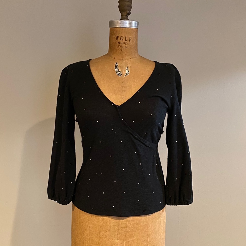 Lucky Brand Deep V Neck Top